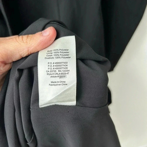 Aritzia Wilfred Black Aubagne wrap Tie Front Midi / Maxi Longsleeve - Picture 11 of 12